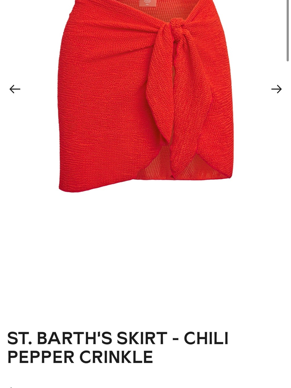 Chili Pepper Crinkle Sarong